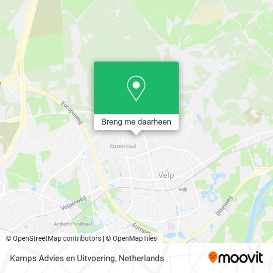 Kamps Advies en Uitvoering kaart