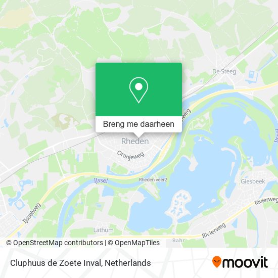 Cluphuus de Zoete Inval kaart