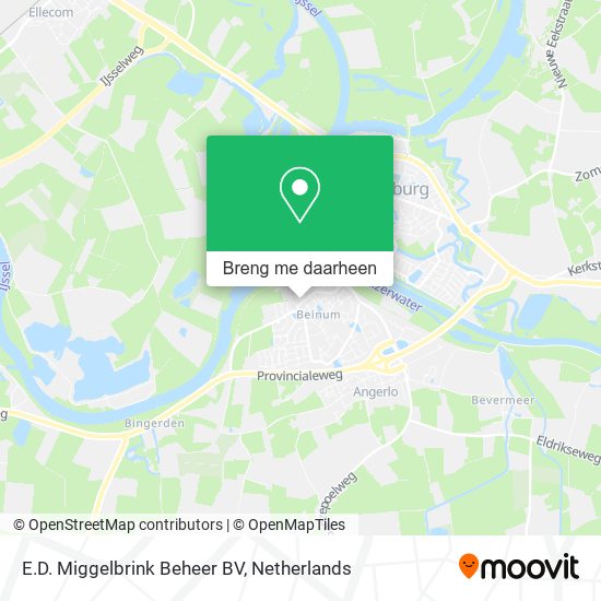 E.D. Miggelbrink Beheer BV kaart