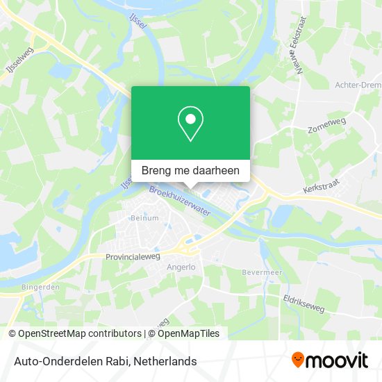 Auto-Onderdelen Rabi kaart