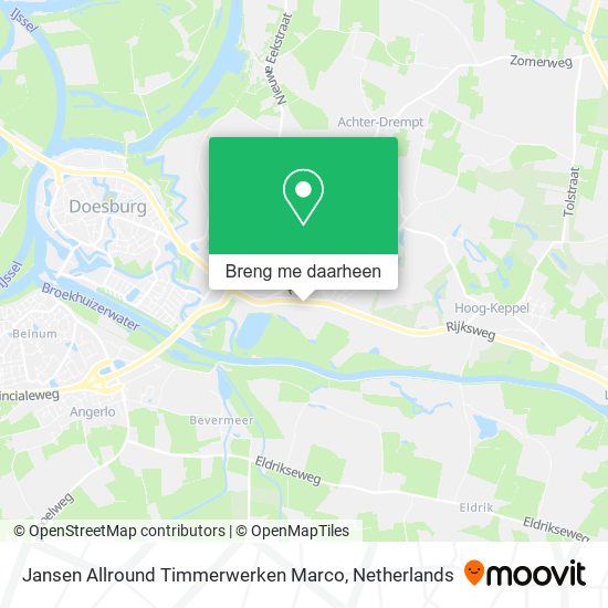 Jansen Allround Timmerwerken Marco kaart