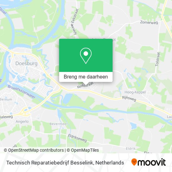 Technisch Reparatiebedrijf Besselink kaart