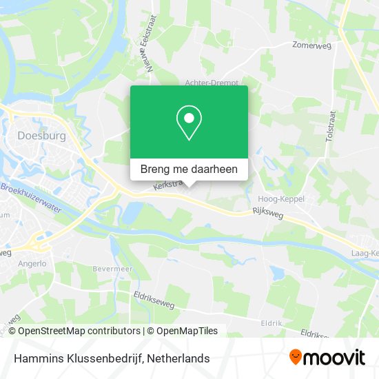 Hammins Klussenbedrijf kaart