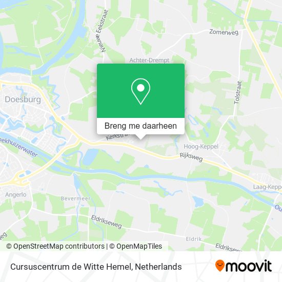 Cursuscentrum de Witte Hemel kaart