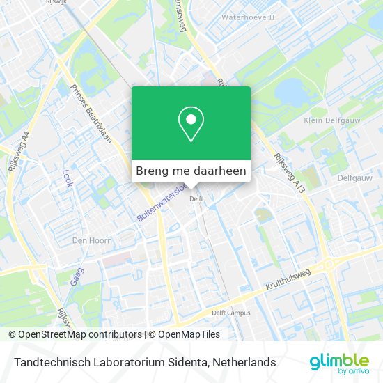 Tandtechnisch Laboratorium Sidenta kaart