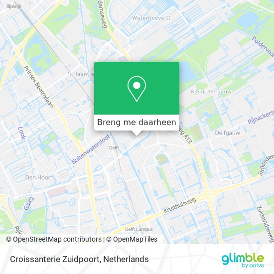 Croissanterie Zuidpoort kaart