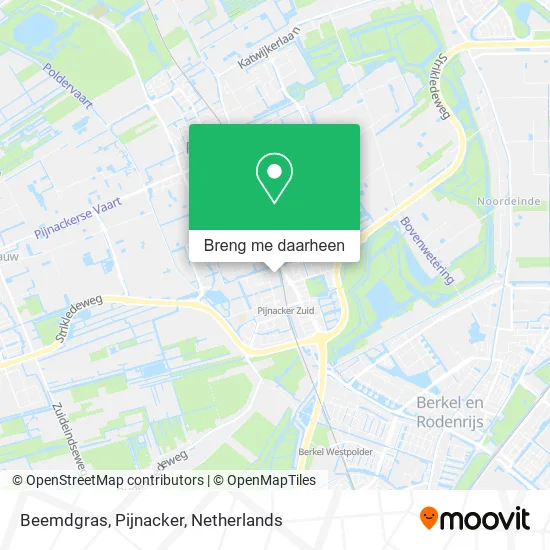 Beemdgras, Pijnacker kaart