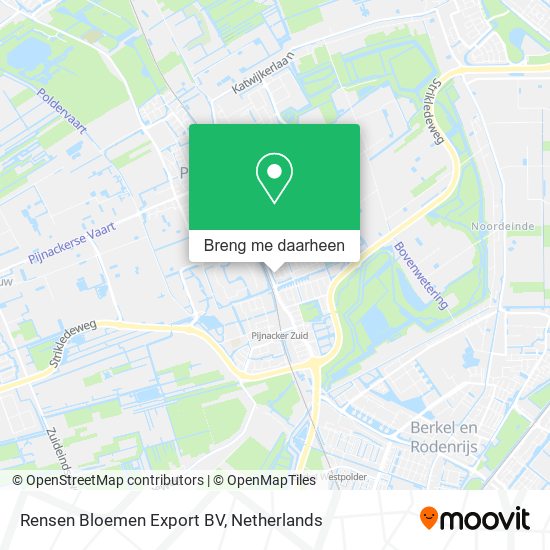 Rensen Bloemen Export BV kaart