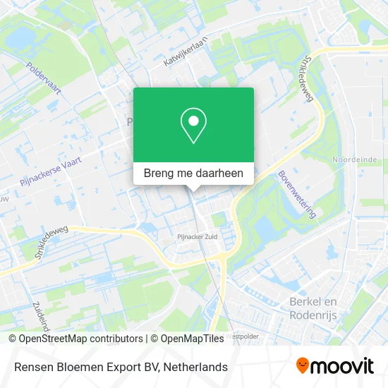 Rensen Bloemen Export BV kaart