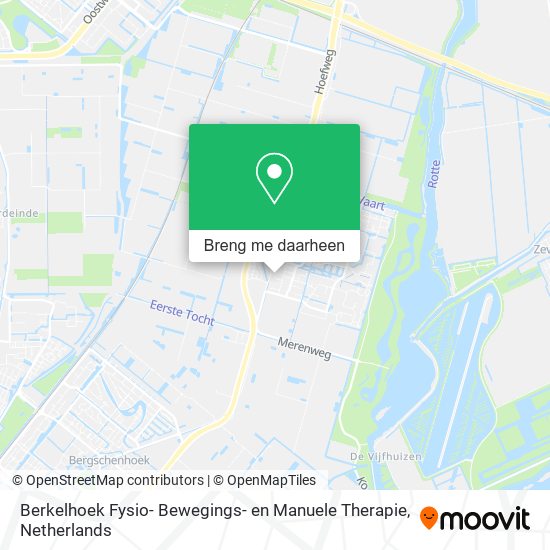 Berkelhoek Fysio- Bewegings- en Manuele Therapie kaart