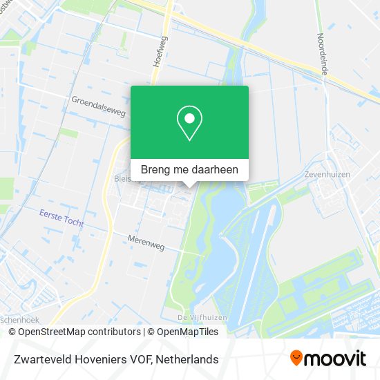 Zwarteveld Hoveniers VOF kaart