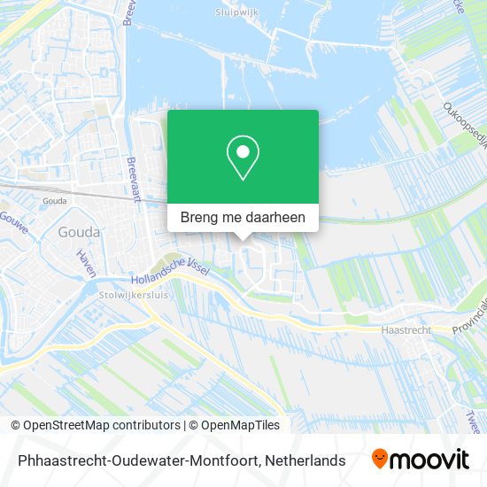 Phhaastrecht-Oudewater-Montfoort kaart