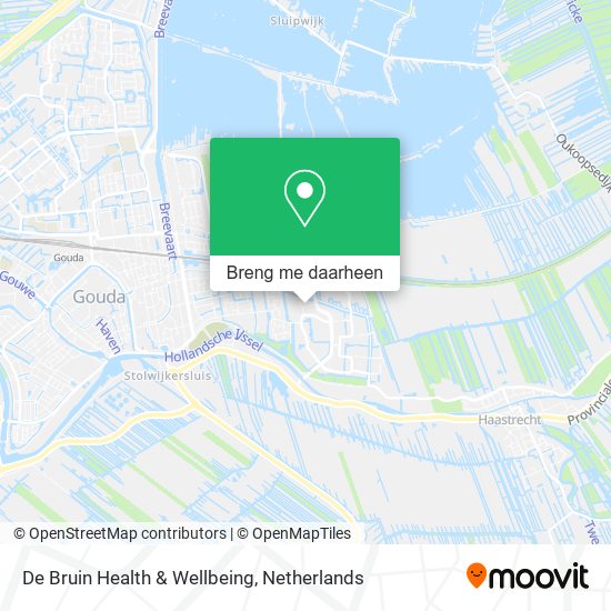 De Bruin Health & Wellbeing kaart