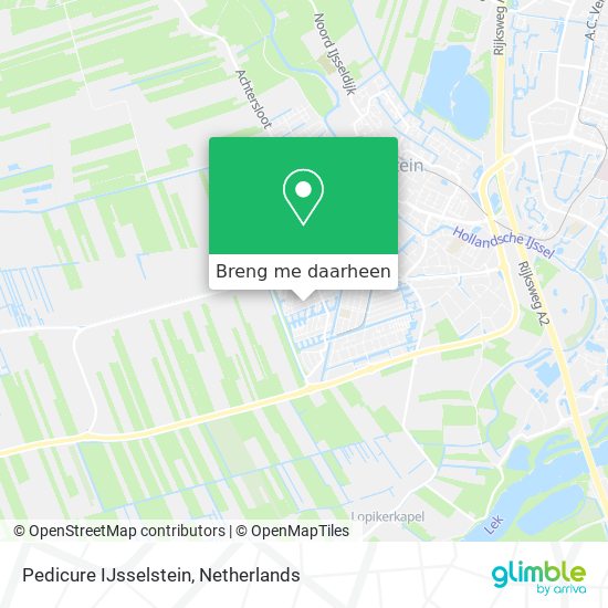 Pedicure IJsselstein kaart