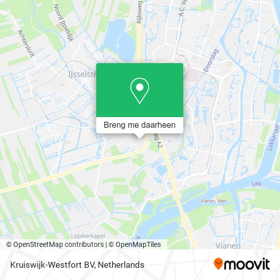 Kruiswijk-Westfort BV kaart