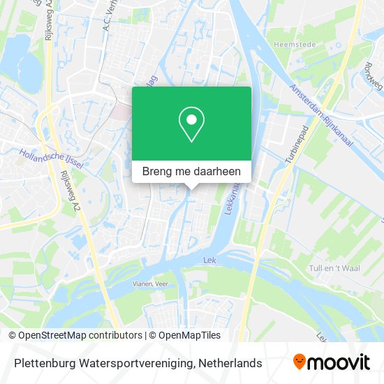Plettenburg Watersportvereniging kaart