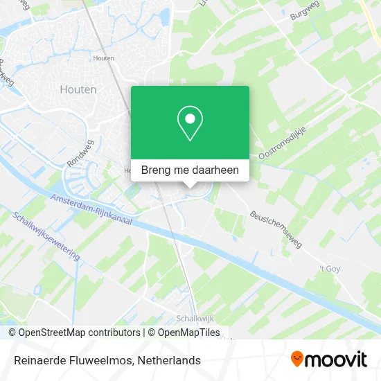 Reinaerde Fluweelmos kaart