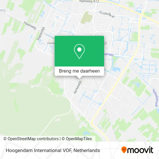Hoogendam International VOF kaart