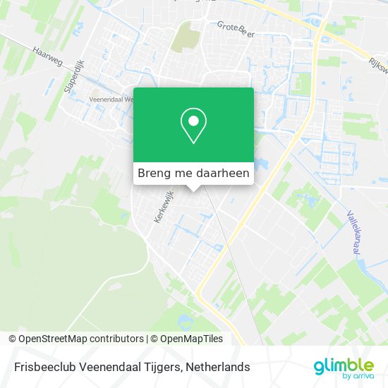 Frisbeeclub Veenendaal Tijgers kaart