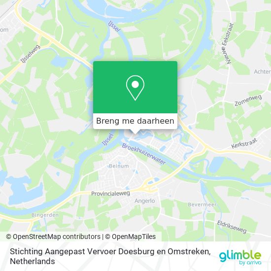 Stichting Aangepast Vervoer Doesburg en Omstreken kaart