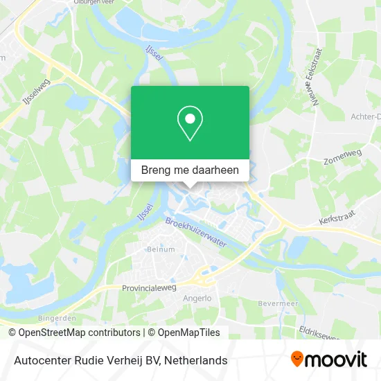 Autocenter Rudie Verheij BV kaart