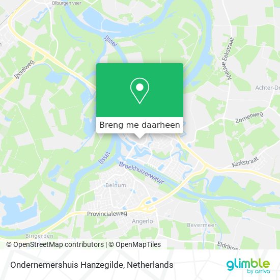 Ondernemershuis Hanzegilde kaart