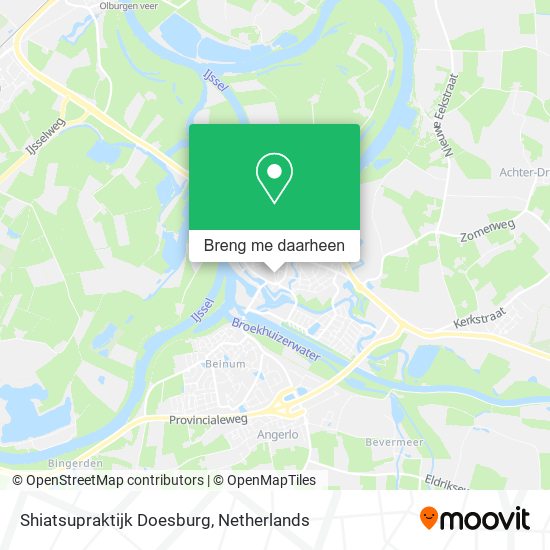 Shiatsupraktijk Doesburg kaart