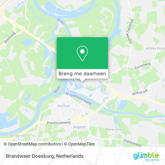 Brandweer Doesburg kaart