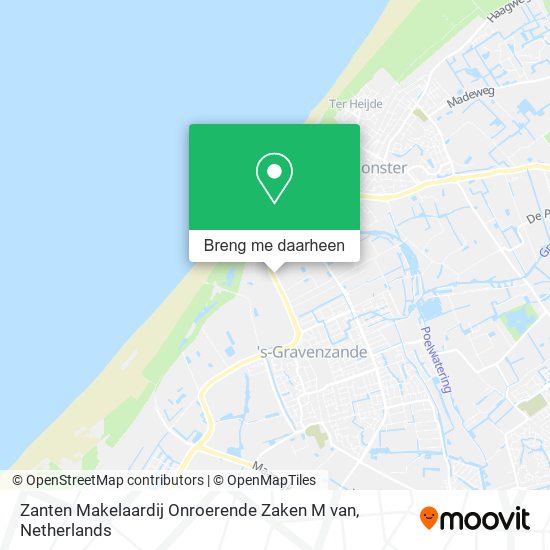 Zanten Makelaardij Onroerende Zaken M van kaart