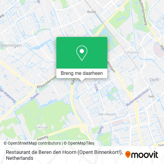 Restaurant de Beren den Hoorn (Opent Binnenkort!) kaart