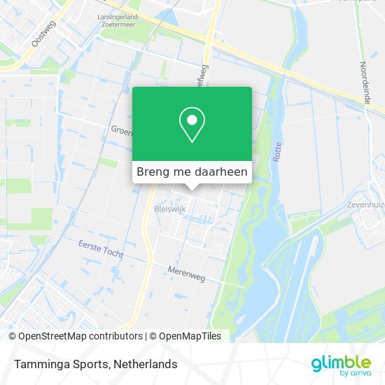 Tamminga Sports kaart