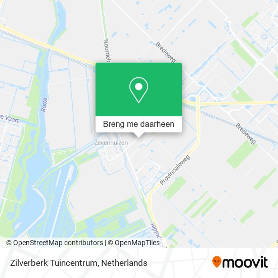 Zilverberk Tuincentrum kaart