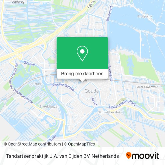 Tandartsenpraktijk J.A. van Eijden BV kaart