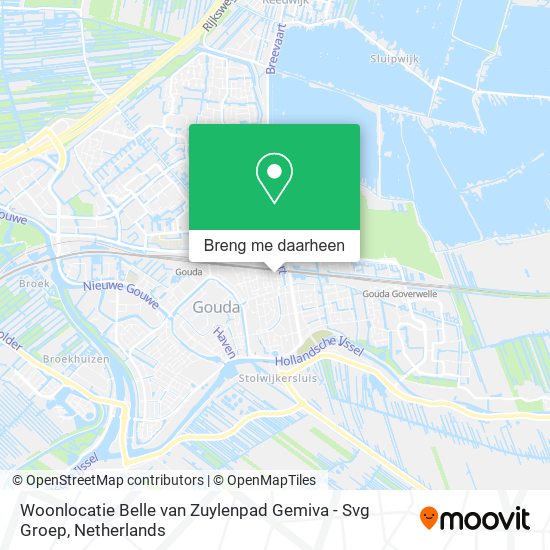 Woonlocatie Belle van Zuylenpad Gemiva - Svg Groep kaart