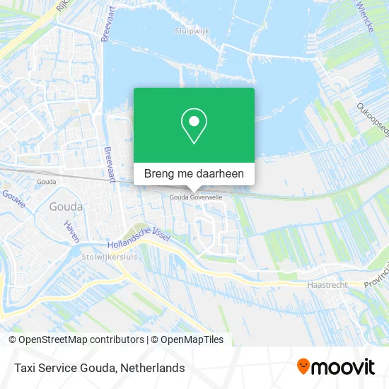 Taxi Service Gouda kaart