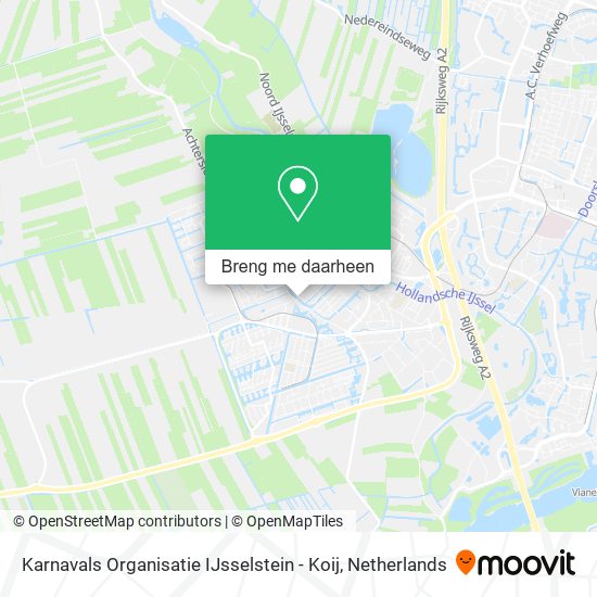 Karnavals Organisatie IJsselstein - Koij kaart