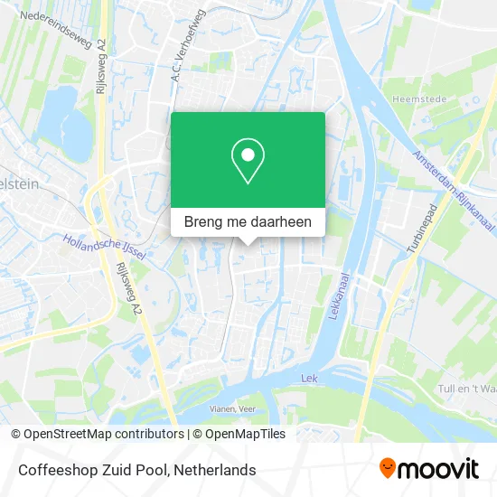 Coffeeshop Zuid Pool kaart