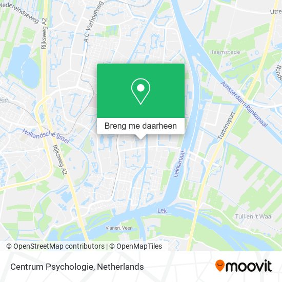 Centrum Psychologie kaart