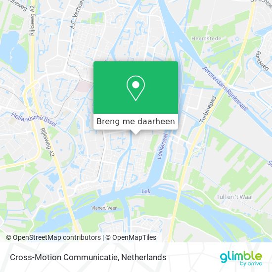 Cross-Motion Communicatie kaart