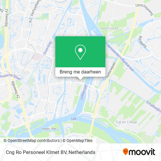 Cng Ro Personeel Klmet BV kaart