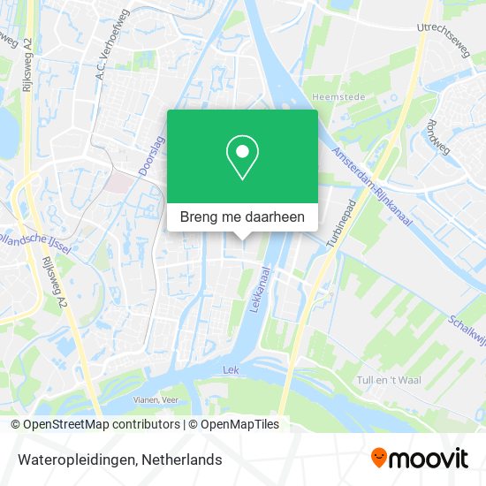 Wateropleidingen kaart