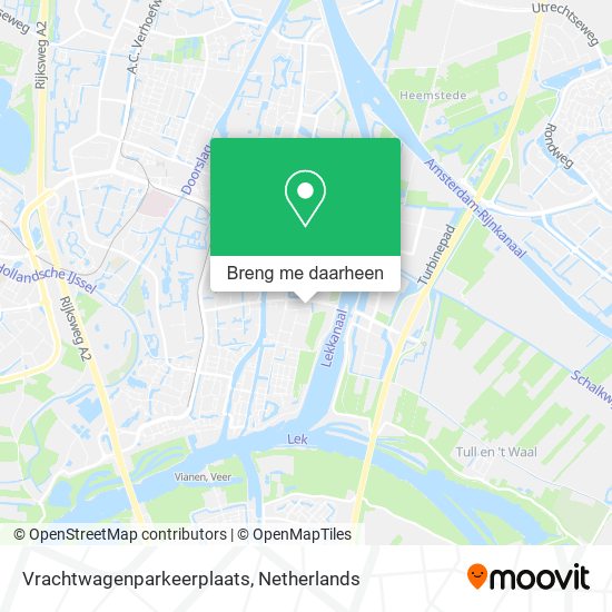 Vrachtwagenparkeerplaats kaart