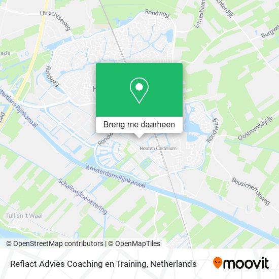 Reflact Advies Coaching en Training kaart