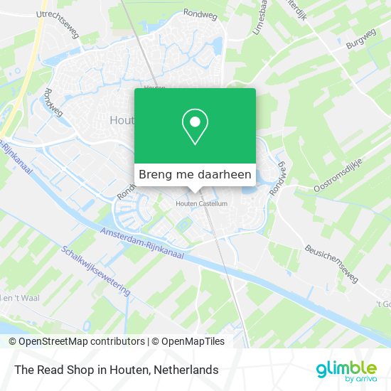 The Read Shop in Houten kaart