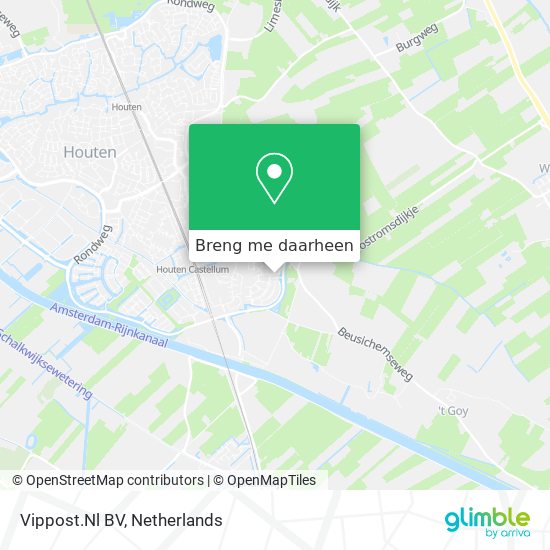 Vippost.Nl BV kaart