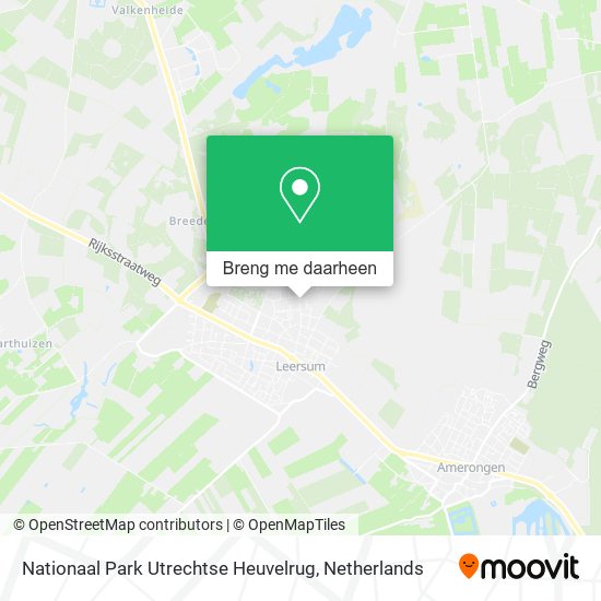 Nationaal Park Utrechtse Heuvelrug kaart