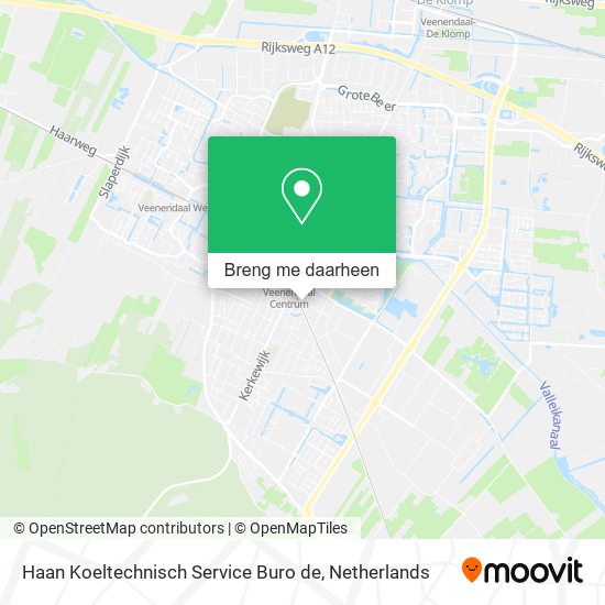 Haan Koeltechnisch Service Buro de kaart