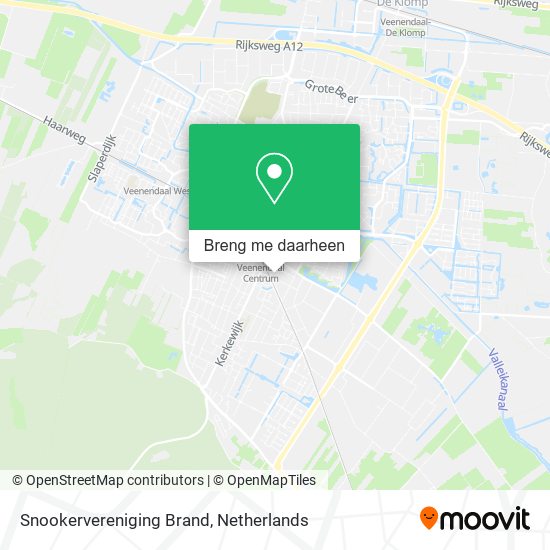 Snookervereniging Brand kaart