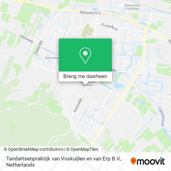 Tandartsenpraktijk van Voskuijlen en van Erp B.V. kaart