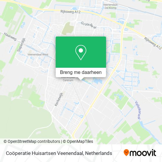 Coöperatie Huisartsen Veenendaal kaart